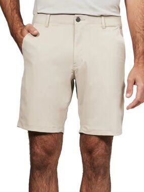 Infinity Linearflex Men's Size 38 Performance Shorts TAN Stretch Waistband NEW